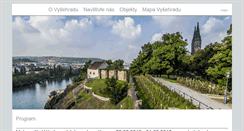 Desktop Screenshot of praha-vysehrad.cz